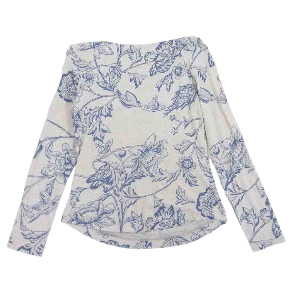 Vivienne Westwood ヴィヴィアンウエストウッド RED LABEL レッドレーベル ボートネック カットソー 長袖 ベージュ系 2【中古】