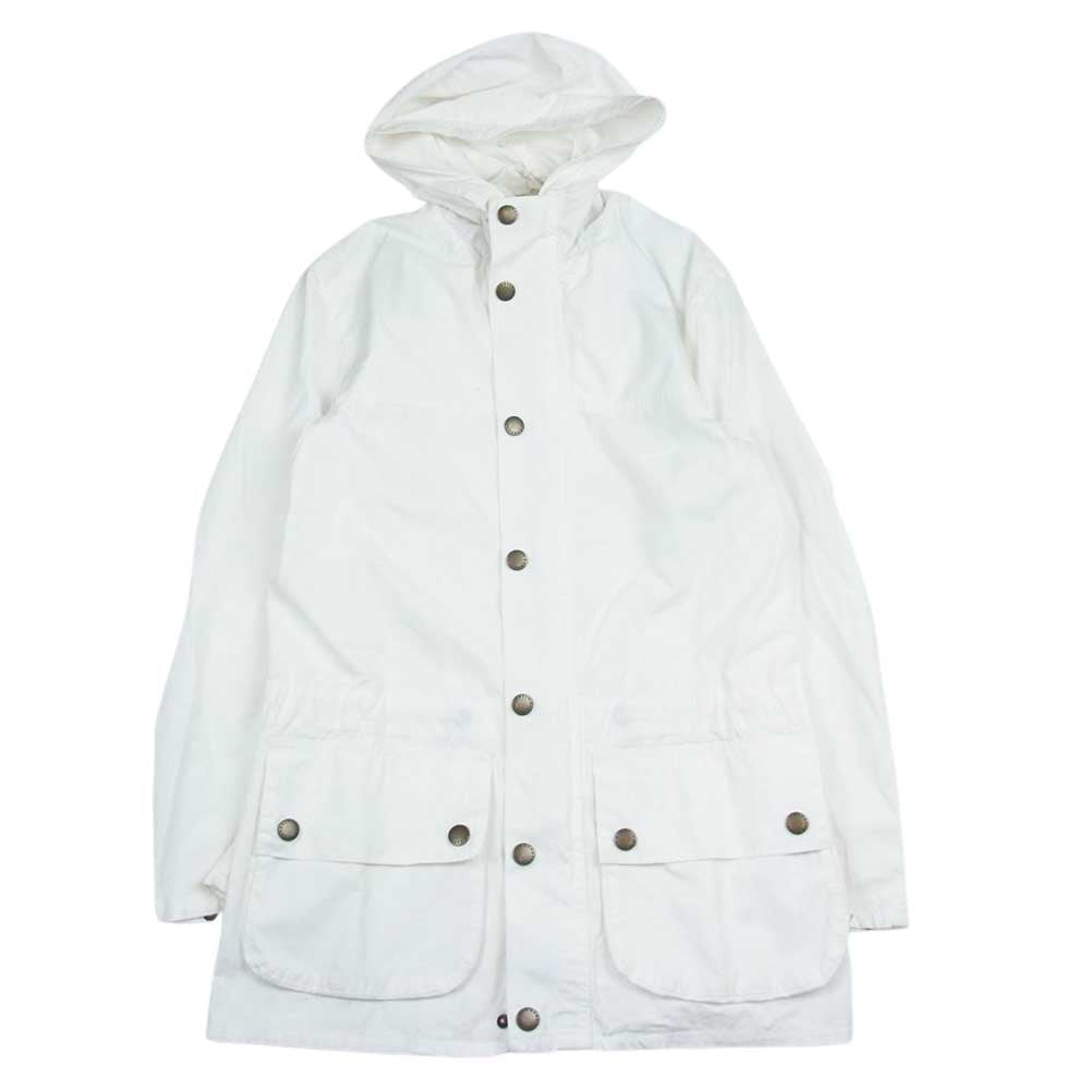 Barbour バブアー フーデット コート マウンテンパーカー ジャケット ホワイト系 30【中古】