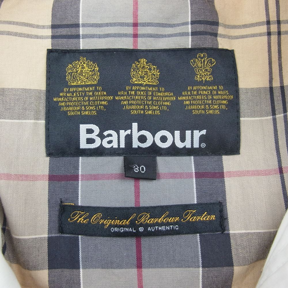 Barbour バブアー フーデット コート マウンテンパーカー ジャケット ホワイト系 30【中古】