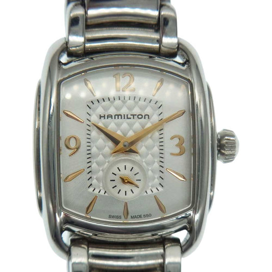 HAMILTON ハミルトン H123510 バグリー クォーツ QZ アナログ ウォッチ 腕時計 シルバー系【中古】