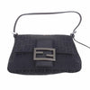 FENDI フェンディ 8BR180 ズッカ柄 ミニ マンマバケット ハンドバッグ ブラック系【中古】