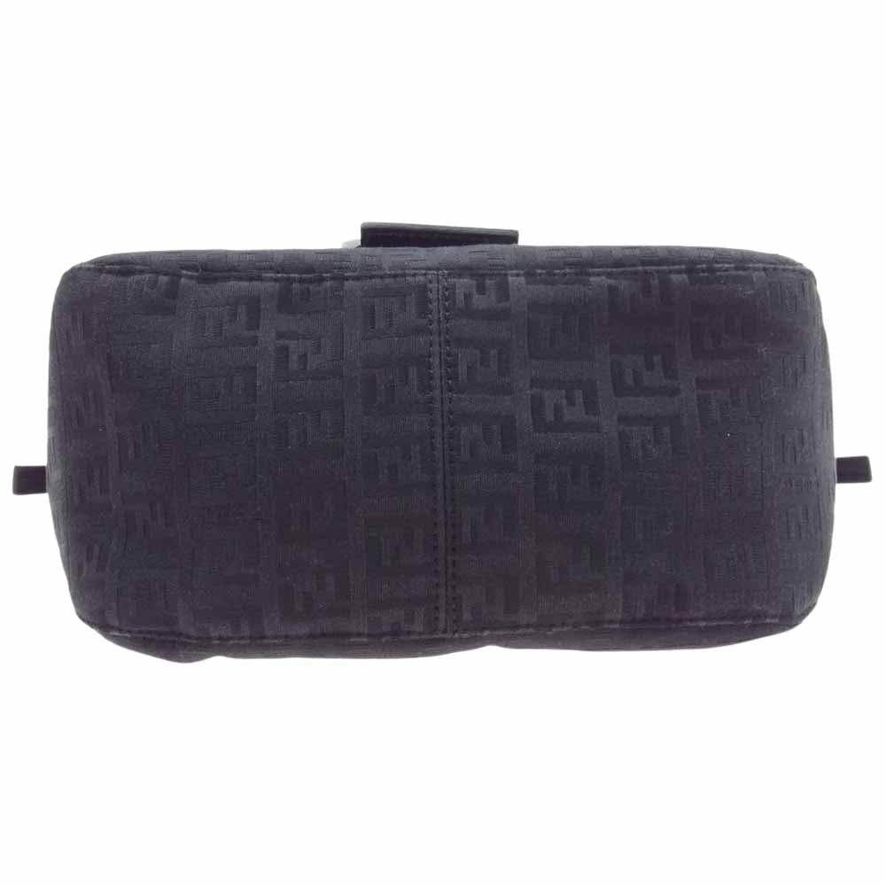 FENDI フェンディ 8BR180 ズッカ柄 ミニ マンマバケット ハンドバッグ ブラック系【中古】