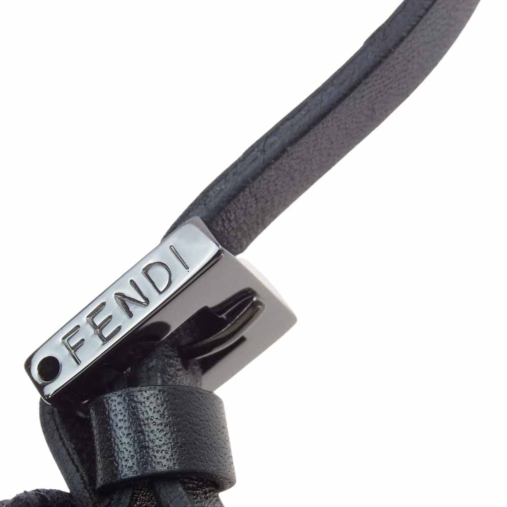 FENDI フェンディ 8BR180 ズッカ柄 ミニ マンマバケット ハンドバッグ ブラック系【中古】