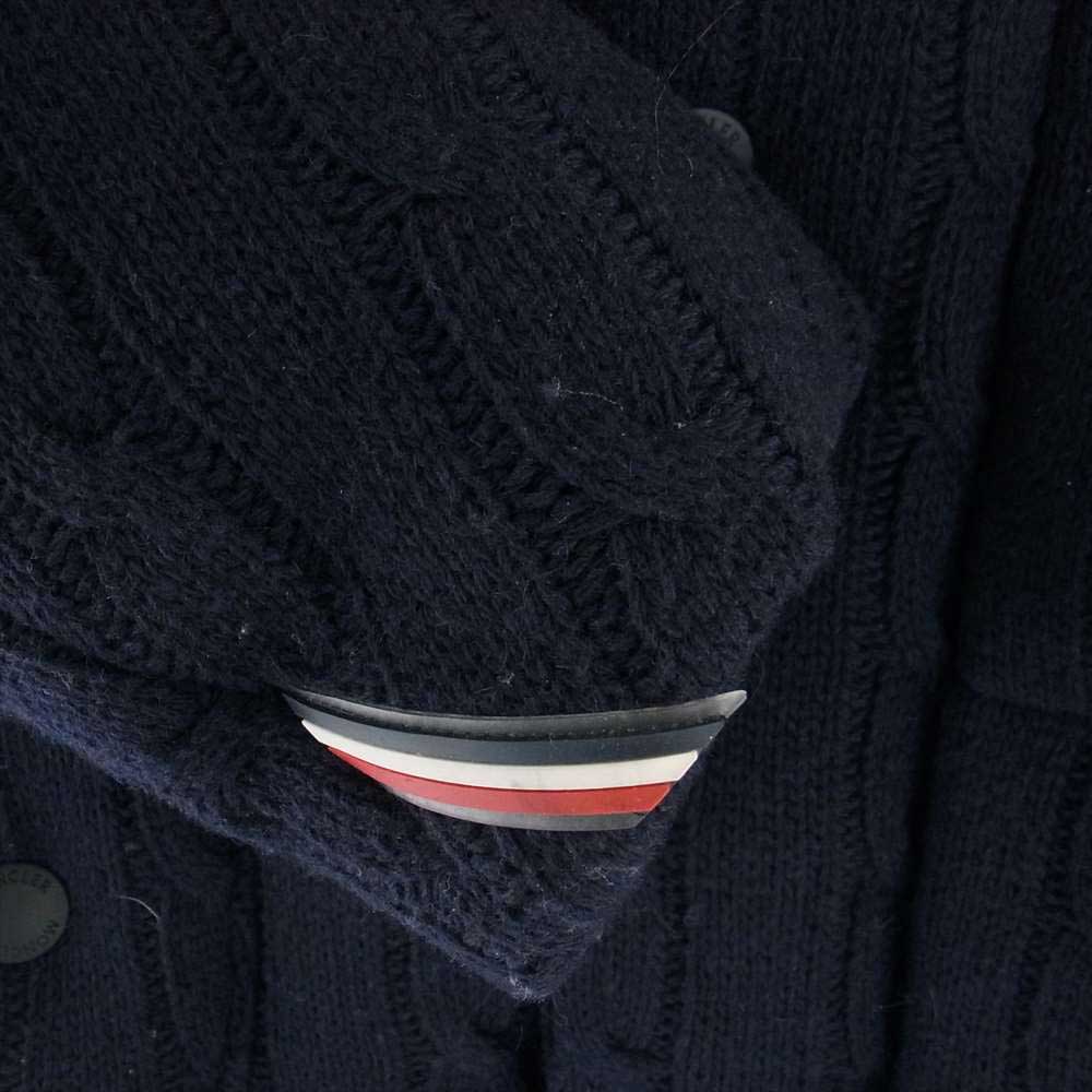 MONCLER モンクレール Grenoble グルノーブル RODENBERG ローデンバーグ ダウン ジャケット ウール ニット ネイビー系 1【中古】