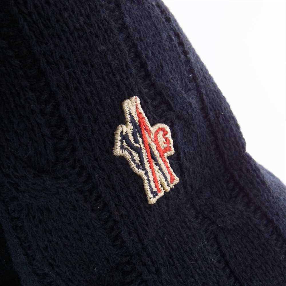 MONCLER モンクレール Grenoble グルノーブル RODENBERG ローデンバーグ ダウン ジャケット ウール ニット ネイビー系 1【中古】