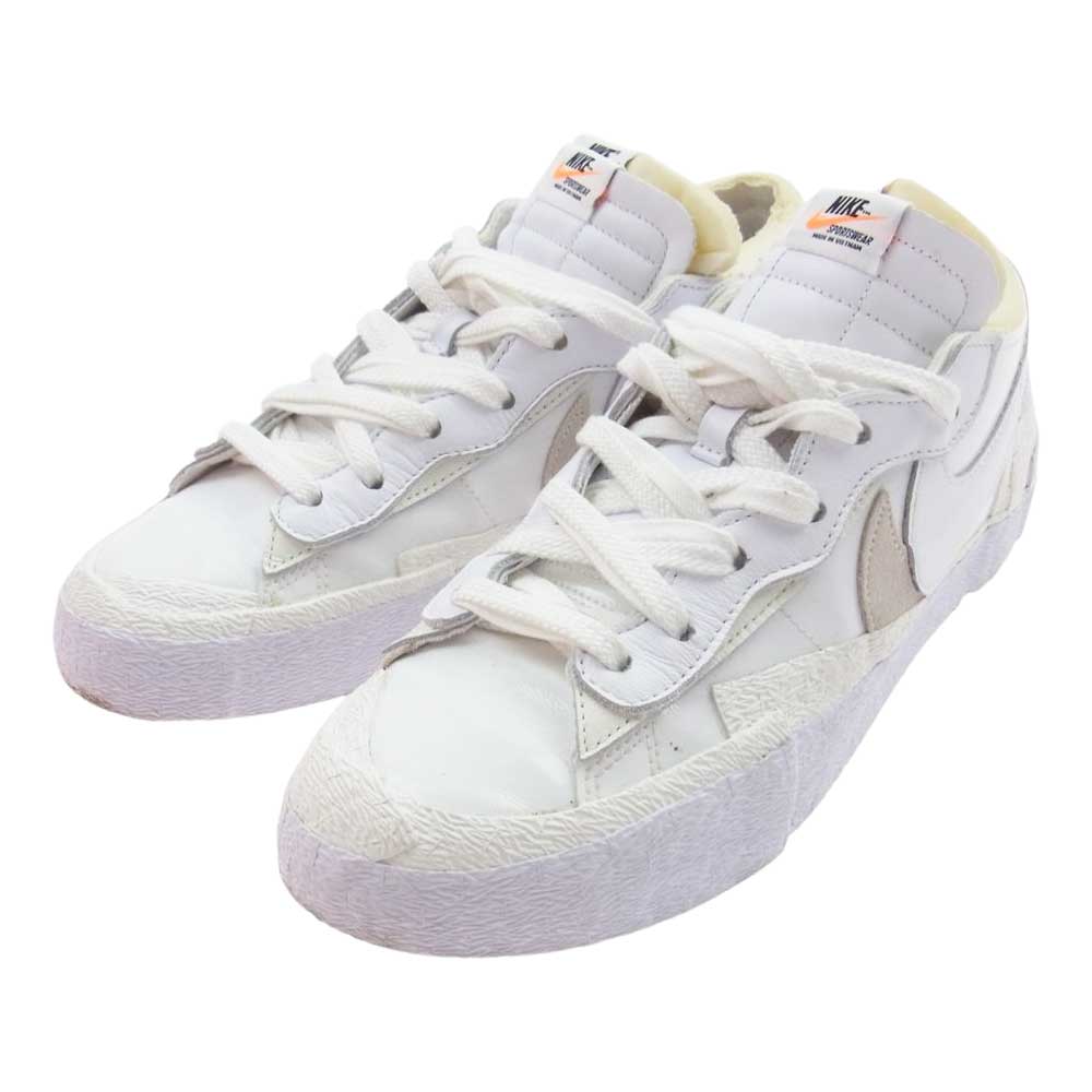 NIKE ナイキ DM6443-100 × sacai サカイ BLAZER LOW ブレーザー ロー スニーカー ホワイト系 29cm【中古】