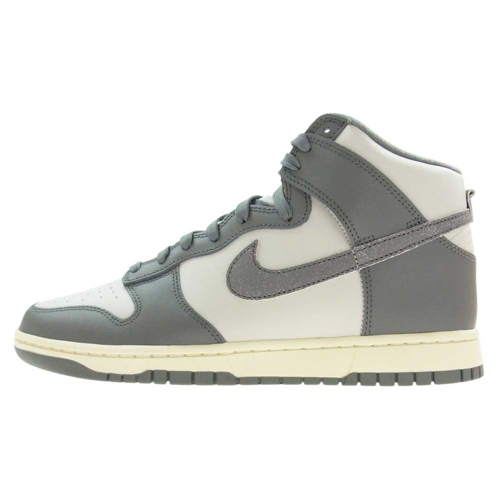 NIKE ナイキ DM0582-001 DUNK HI RETRO SE VNTG ダンク ハイ レトロ SE ヴィンテージ スニーカー グレー系 28.5cm【新古品】【未使用】【中古】