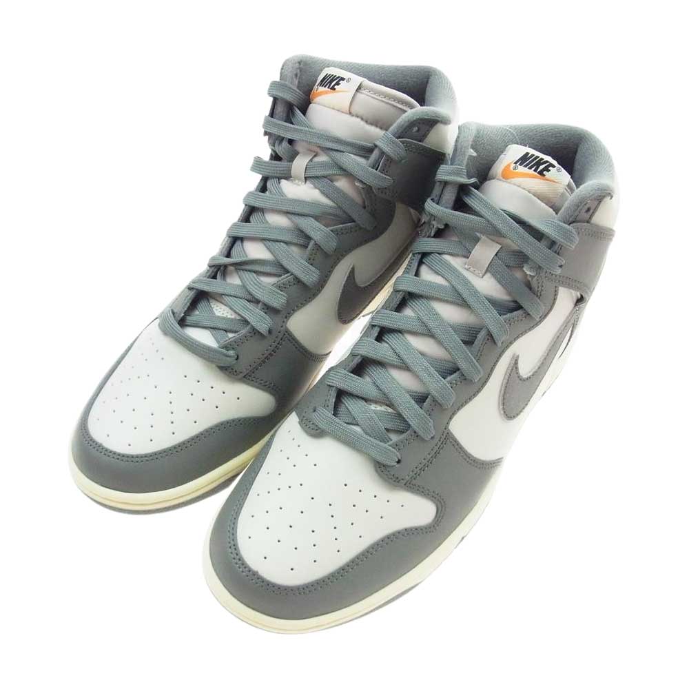 NIKE ナイキ DM0582-001 DUNK HI RETRO SE VNTG ダンク ハイ レトロ SE ヴィンテージ スニーカー グレー系 28.5cm【新古品】【未使用】【中古】