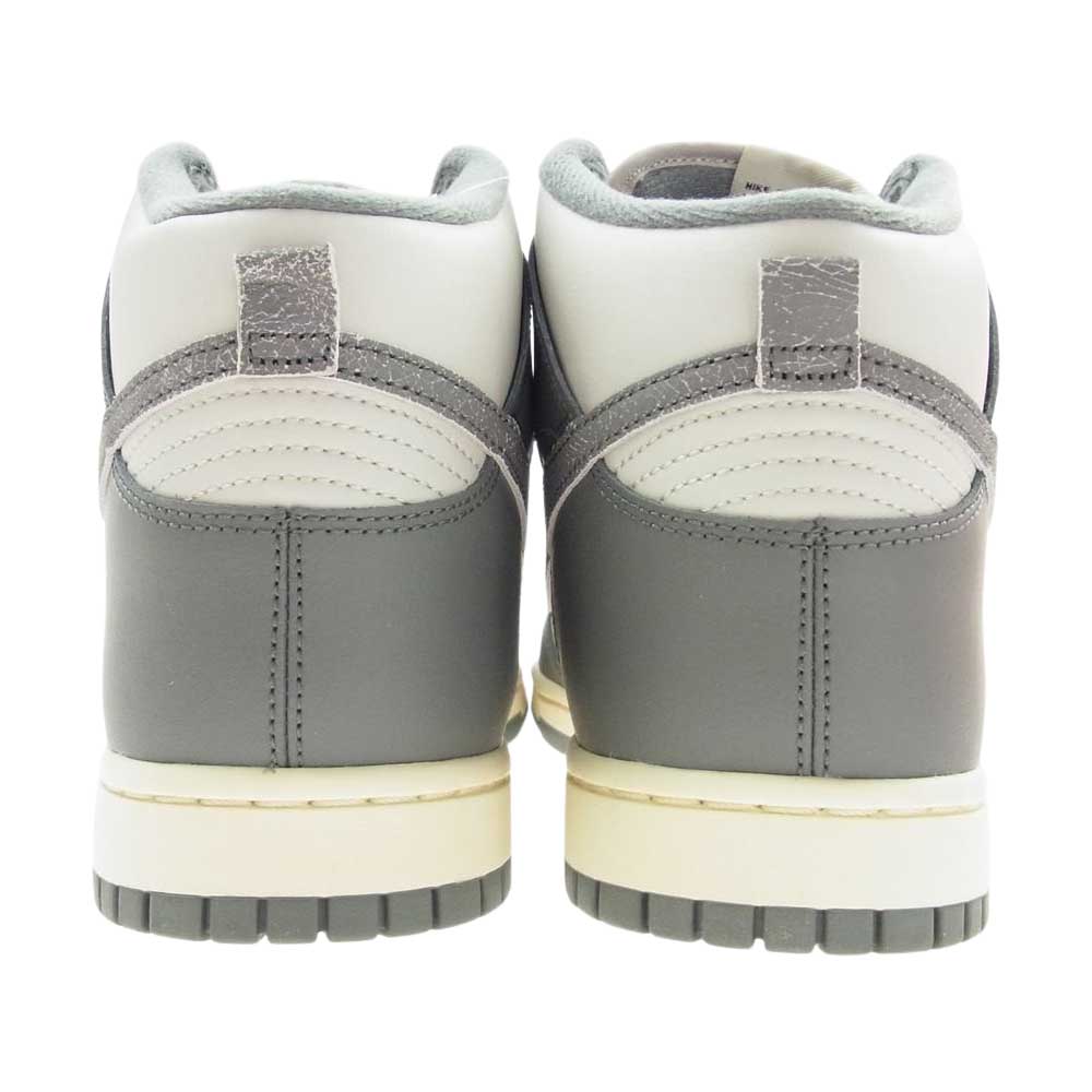 NIKE ナイキ DM0582-001 DUNK HI RETRO SE VNTG ダンク ハイ レトロ SE ヴィンテージ スニーカー グレー系 28.5cm【新古品】【未使用】【中古】