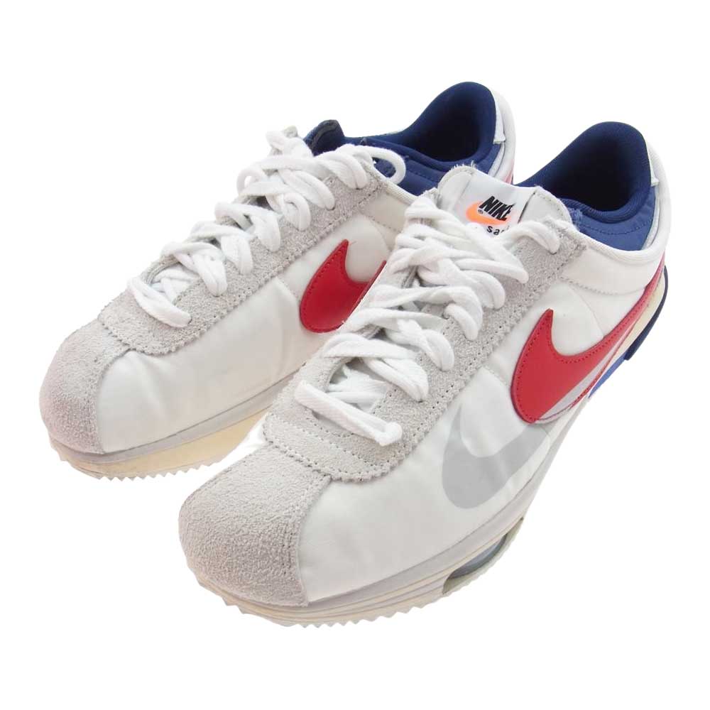 NIKE ナイキ DQ0581-100 × sacai サカイ Zoom Cortez ズーム コルテッツ スニーカー ホワイト系 29cm【中古】