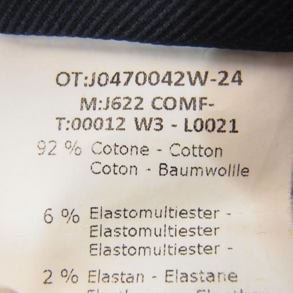 JACOB COHEN ヤコブコーエン J622 ボタンフライ 5ポケット スレキバンダナプリント ハラコパッチ ストレッチ デニムパンツ ジーンズ ブルー インディゴブルー系 32【中古】