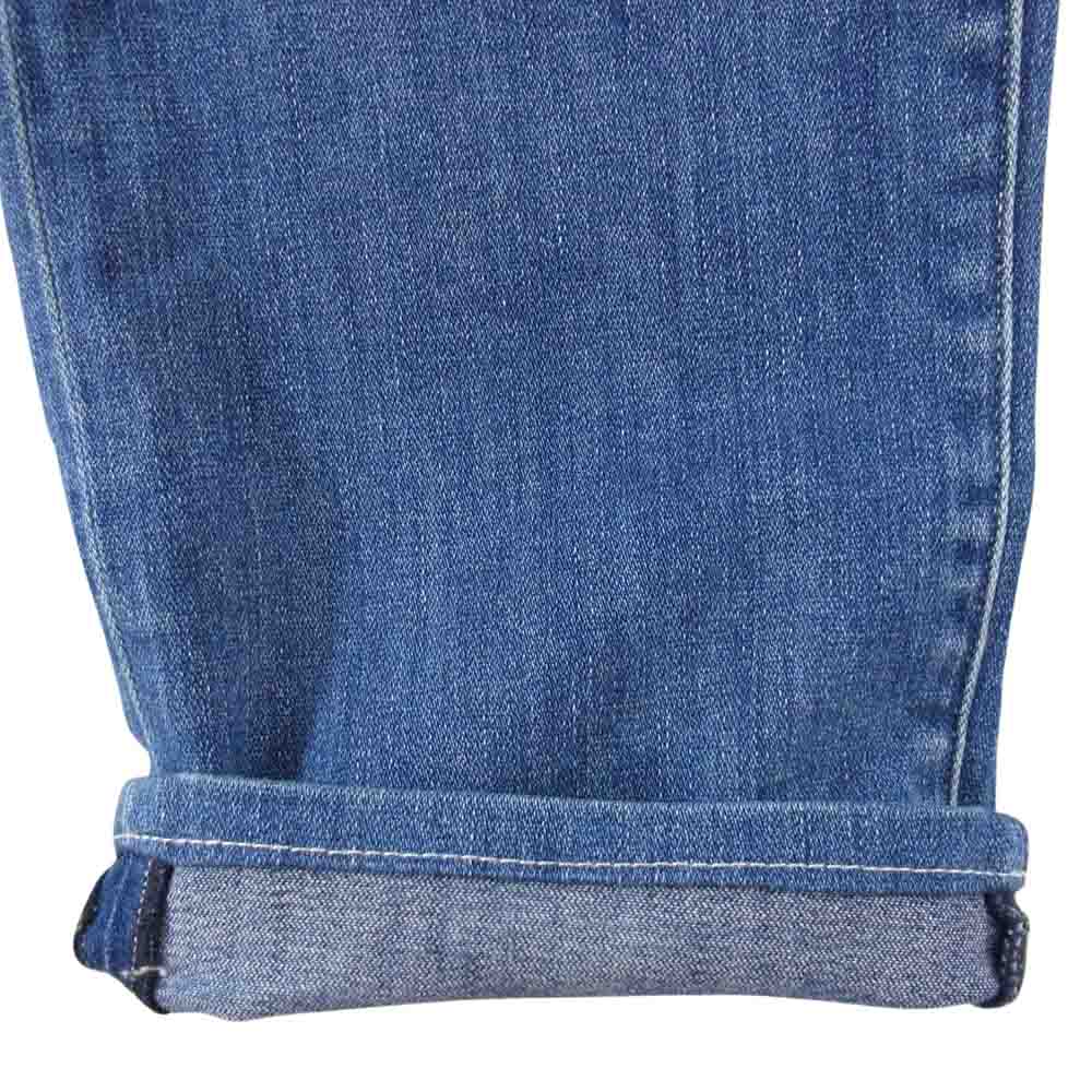 JACOB COHEN ヤコブコーエン J622 ボタンフライ 5ポケット スレキバンダナプリント ハラコパッチ ストレッチ デニムパンツ ジーンズ ブルー インディゴブルー系 32【中古】