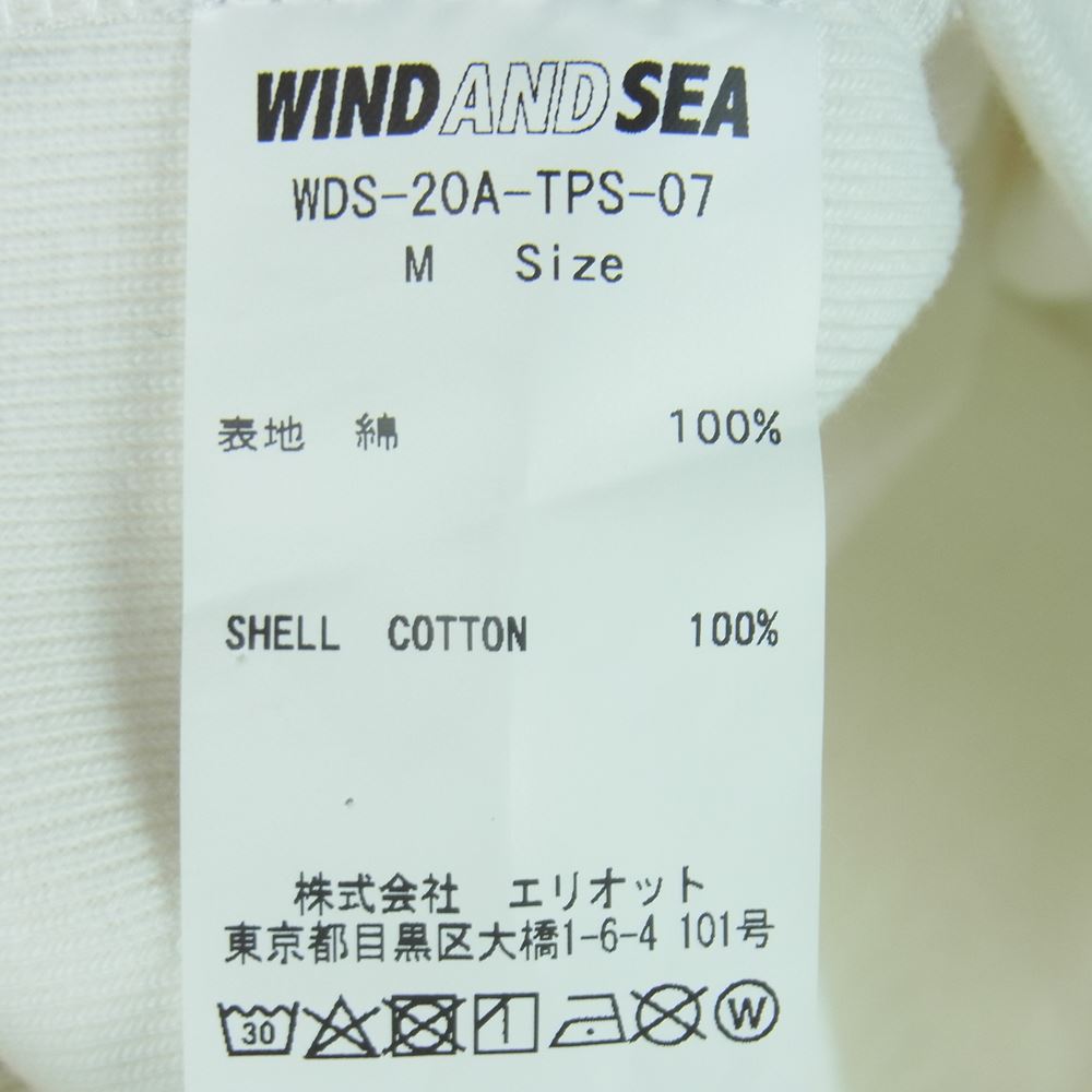 WIND AND SEA ウィンダンシー 20AW WDS-20A-TPS-07 SEA(SPC) SWEAT SHIRT クルーネック スウェット トレーナー ホワイト系 M【中古】