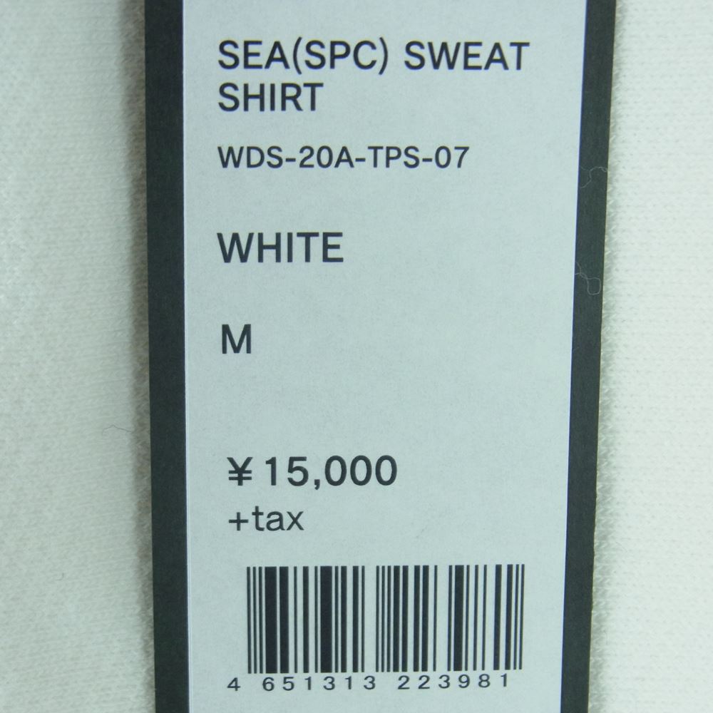WIND AND SEA ウィンダンシー 20AW WDS-20A-TPS-07 SEA(SPC) SWEAT SHIRT クルーネック スウェット トレーナー ホワイト系 M【中古】