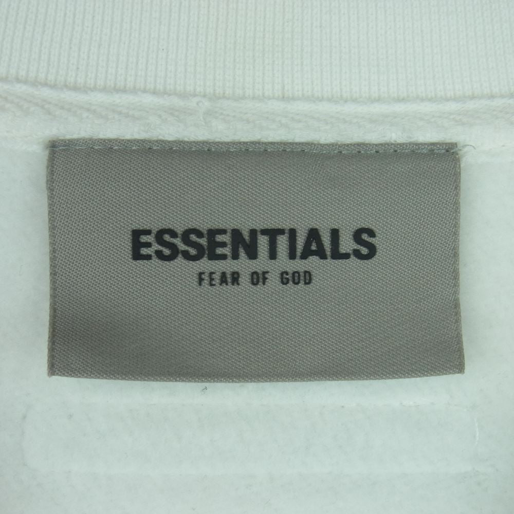 FEAR OF GOD フィアオブゴッド ESSENTIALS CREWNECK PULLOVER SWEAT SHIRT エッセンシャルズ クルーネック プルオーバ― スウェット トレーナー ホワイト系 M【中古】