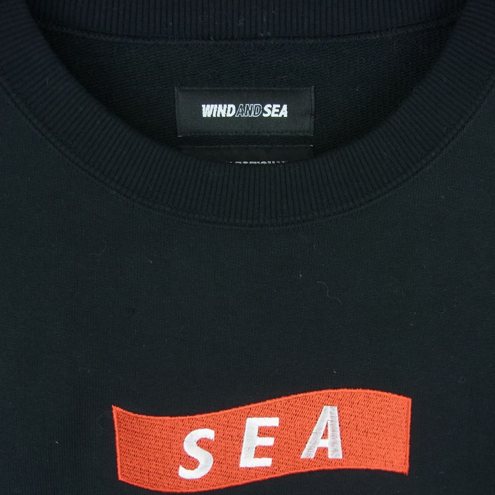 WIND AND SEA ウィンダンシー 21AW WDS-XXX-21A-07 GOD SELECTION XXX X WDS CREWNECK ゴッドセレクション ロゴ刺繍 クルーネック スウェット トレーナー ブラック系 M【中古】