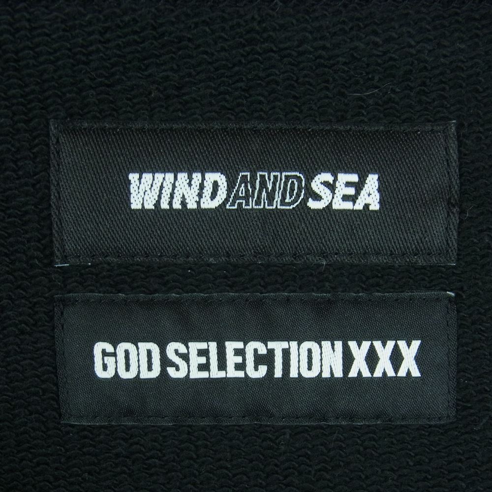WIND AND SEA ウィンダンシー 21AW WDS-XXX-21A-07 GOD SELECTION XXX X WDS CREWNECK ゴッドセレクション ロゴ刺繍 クルーネック スウェット トレーナー ブラック系 M【中古】