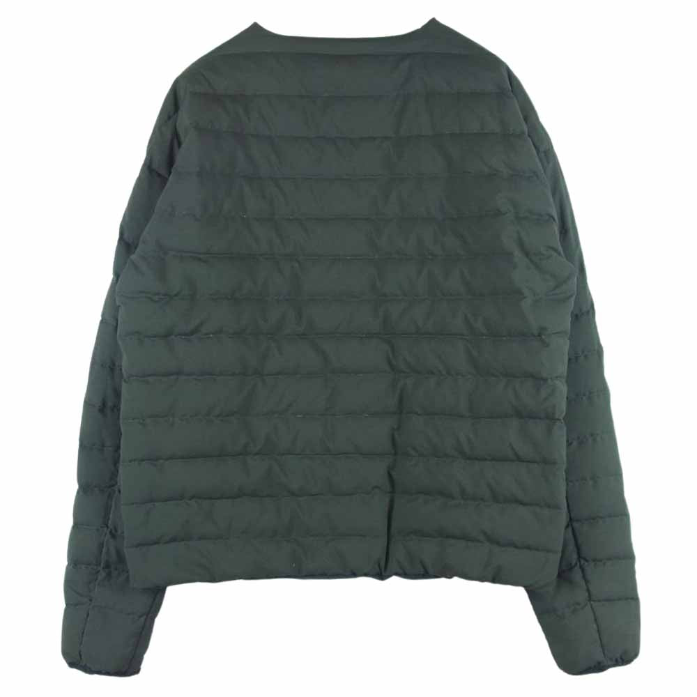 エフシーイー NANGA ナンガ 18AW BEAMS0003 ビームス別注 リバーシブル ノーカラー ダウン ジャケット ブラック系 ダークグレー系 S【中古】