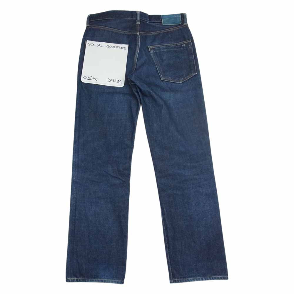 VISVIM ビズビム 13AW 0113205005002 SOCIAL SCULPTURE DENIM ソーシャルスカルプチャー デニムパンツ インディゴブルー系 32【中古】