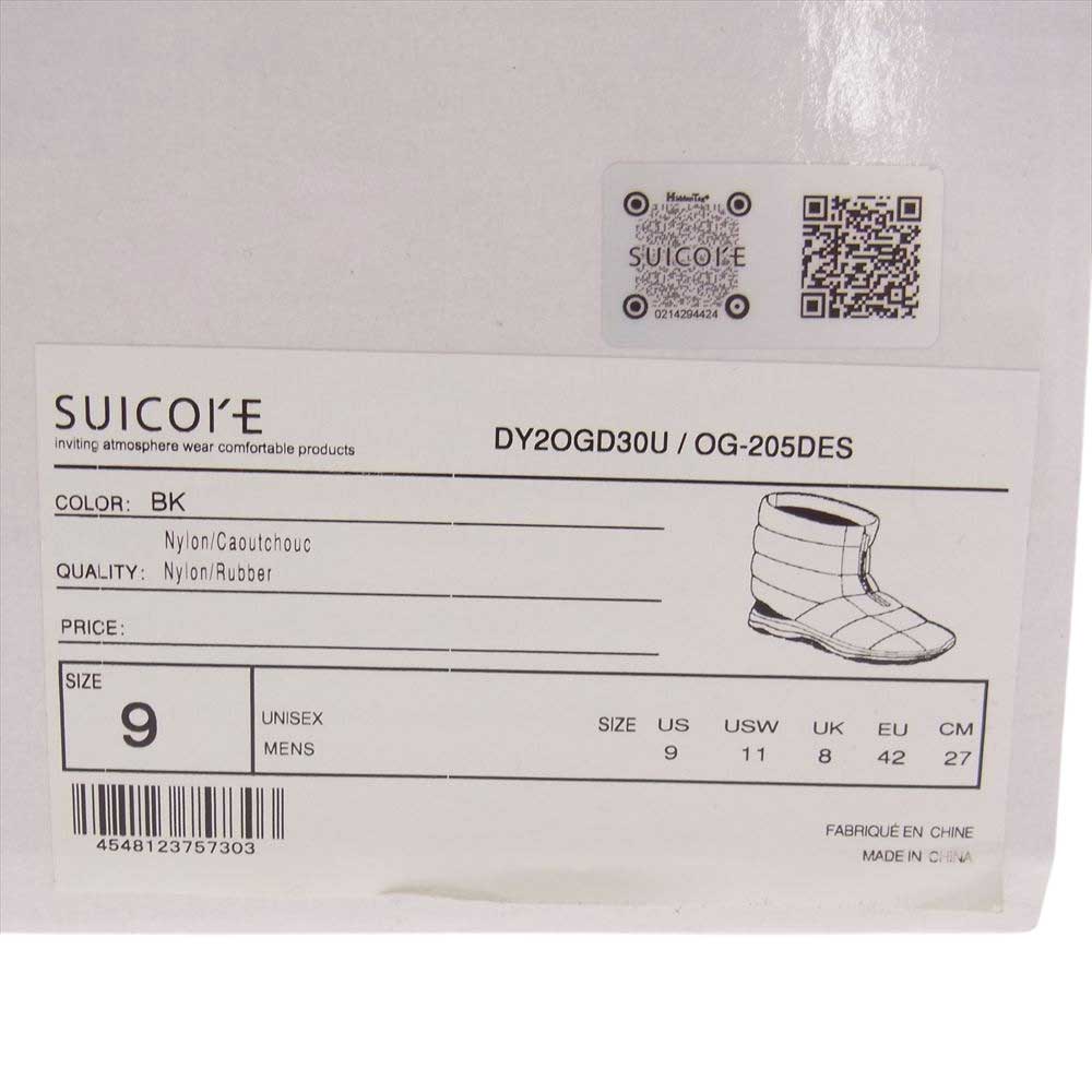 スイコック DY2OGD30U ALLTERRAIN × SUICOKE オルテライン スイコック WATERPROOF DOWN BOOTS ウォータープルーフ ダウンブーツ ブラック系 27cm【中古】