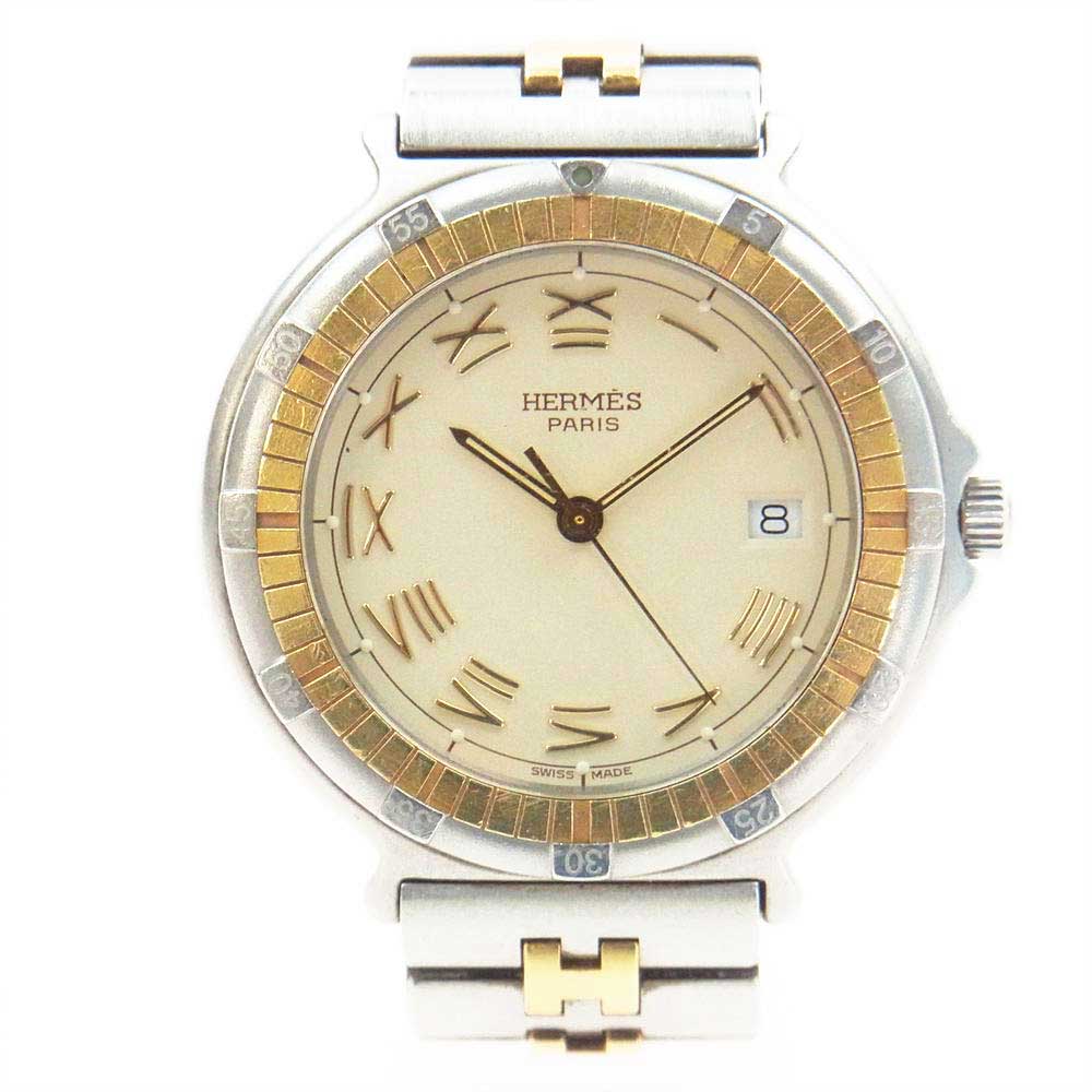 HERMES エルメス Captain Nemo キャプテンニモ 10 ATU クォーツ ウォッチ 腕時計 シルバー系【中古】