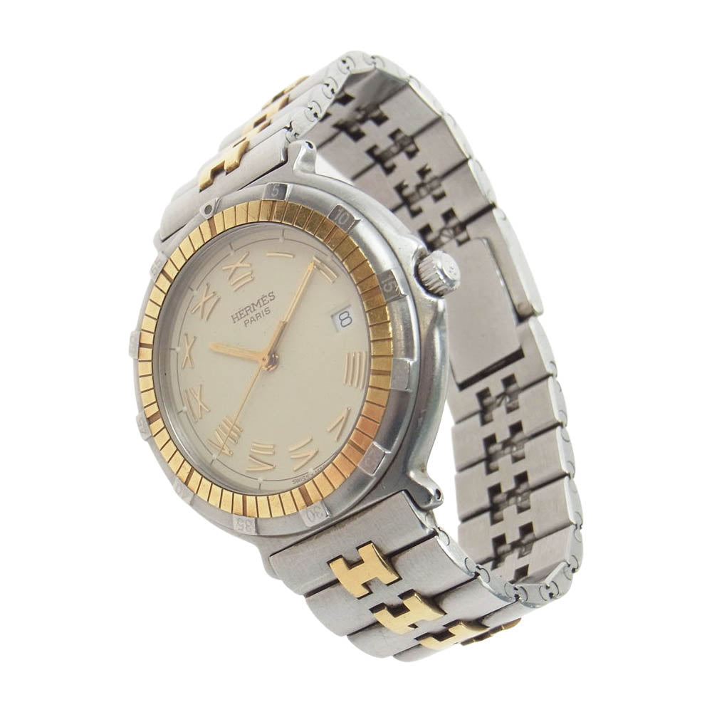 HERMES エルメス Captain Nemo キャプテンニモ 10 ATU クォーツ ウォッチ 腕時計 シルバー系【中古】