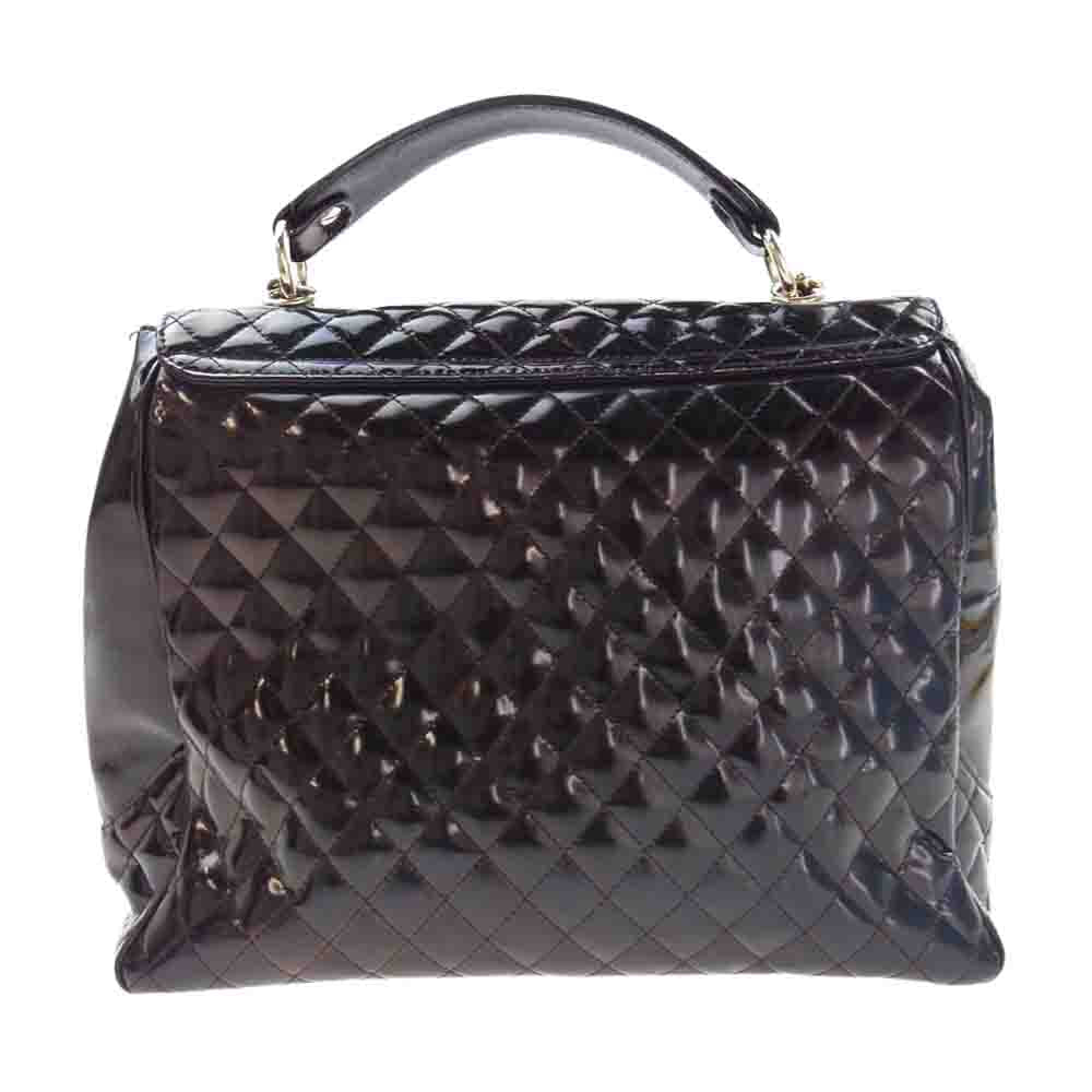 CHANEL シャネル マトラッセ ゴールド金具 12番台 パテント レザー 2WAY ショルダーバッグ【中古】