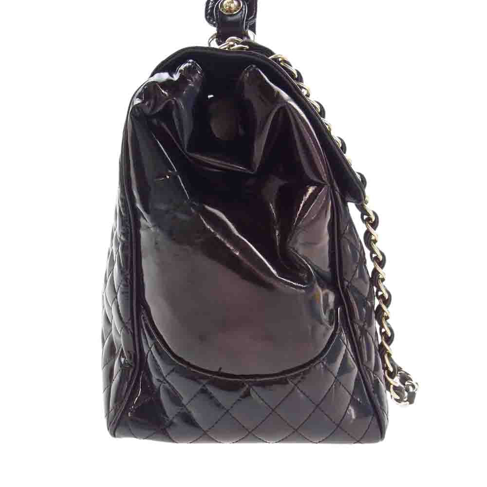 CHANEL シャネル マトラッセ ゴールド金具 12番台 パテント レザー 2WAY ショルダーバッグ【中古】