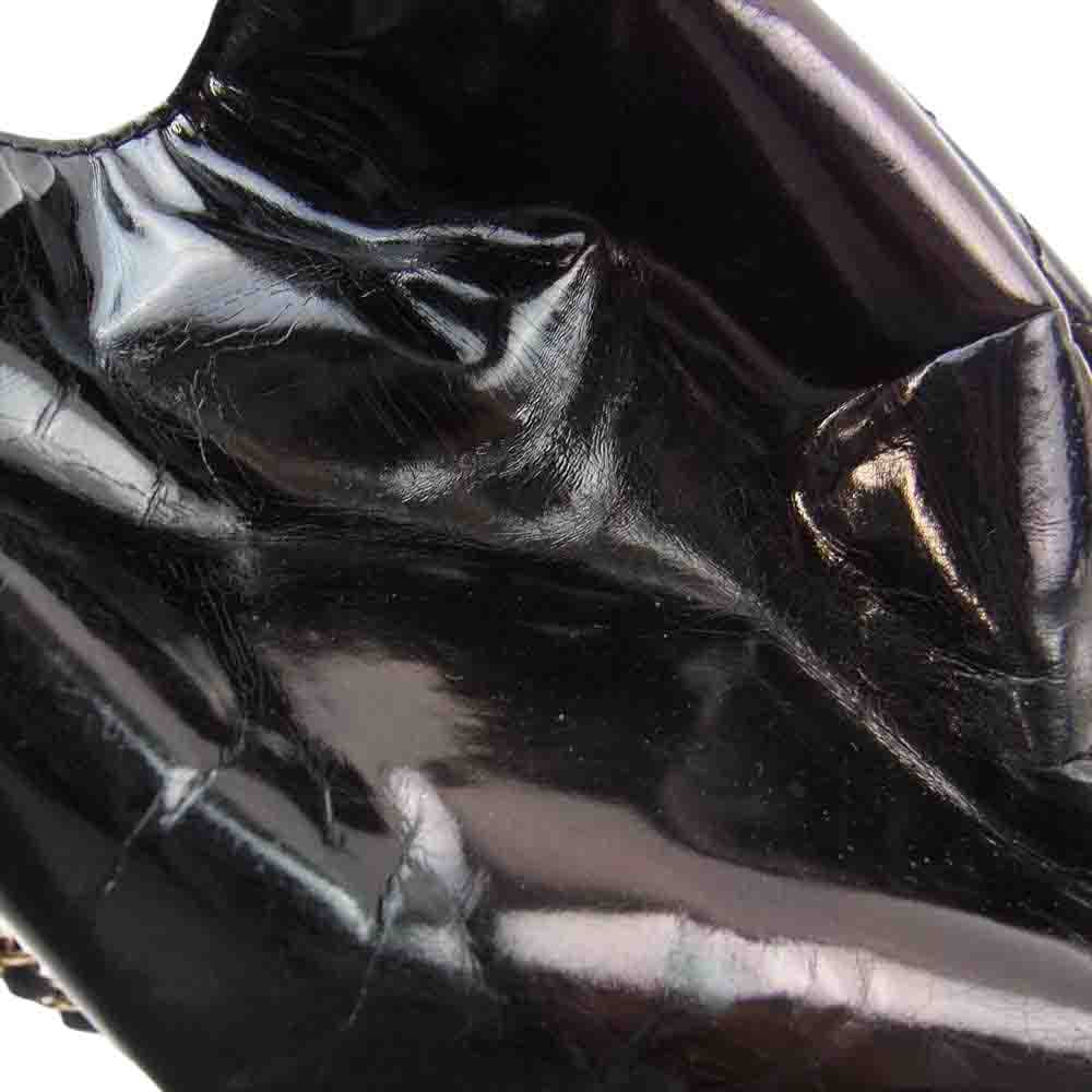 CHANEL シャネル マトラッセ ゴールド金具 12番台 パテント レザー 2WAY ショルダーバッグ【中古】