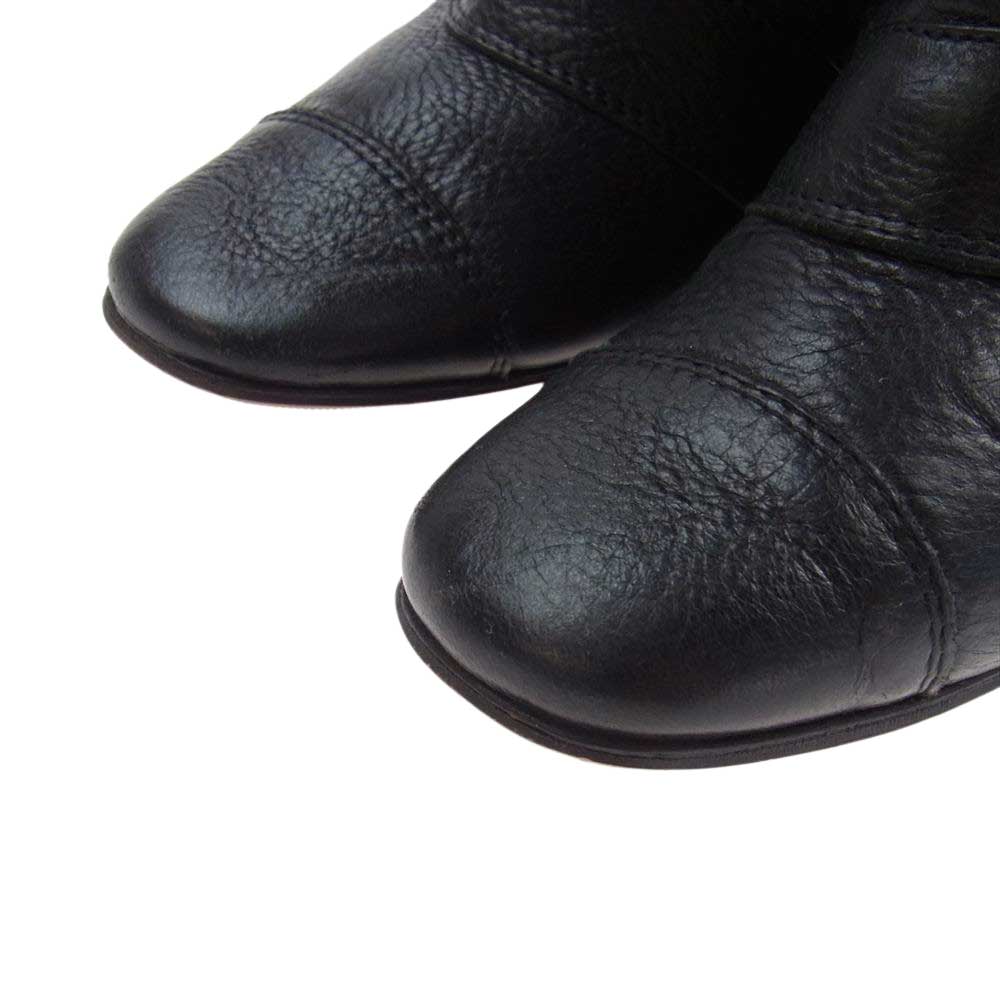 GIVENCHY ジバンシィ ロング 編み上げ ブーツ ブラック系 37.5【中古】