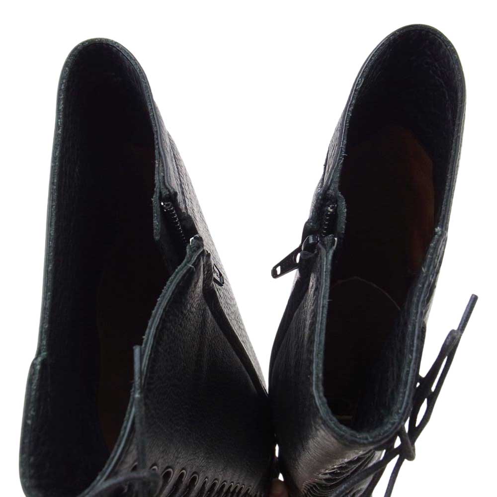 GIVENCHY ジバンシィ ロング 編み上げ ブーツ ブラック系 37.5【中古】