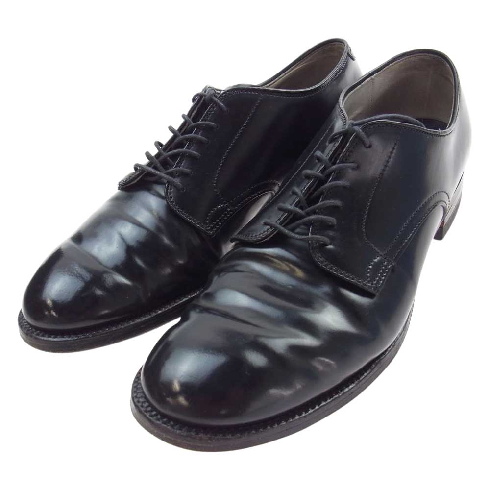 ALDEN オールデン 11AW 53669 WH-K101 × JUNYA WATANABE MAN ジュンヤワタナベマン コードバン プレーントゥ レザー シューズ ブラック系【中古】