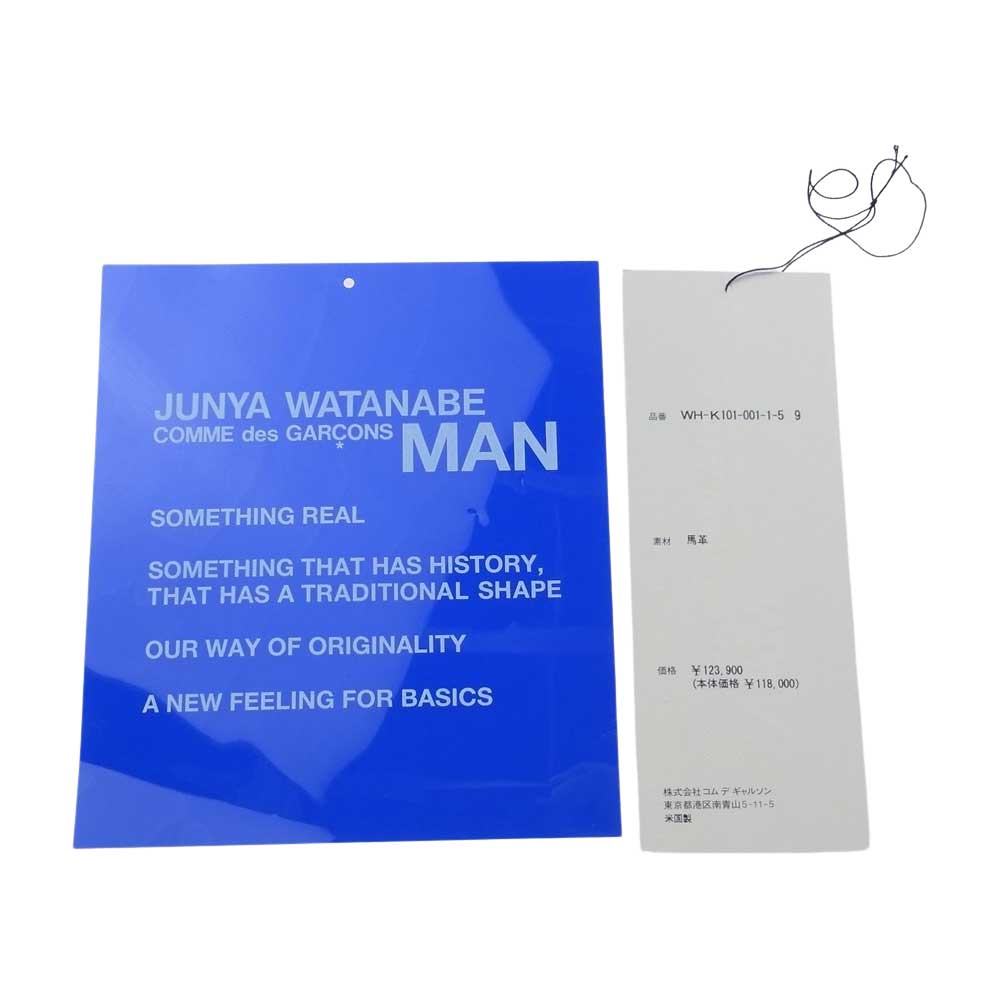 ALDEN オールデン 11AW 53669 WH-K101 × JUNYA WATANABE MAN ジュンヤワタナベマン コードバン プレーントゥ レザー シューズ ブラック系【中古】