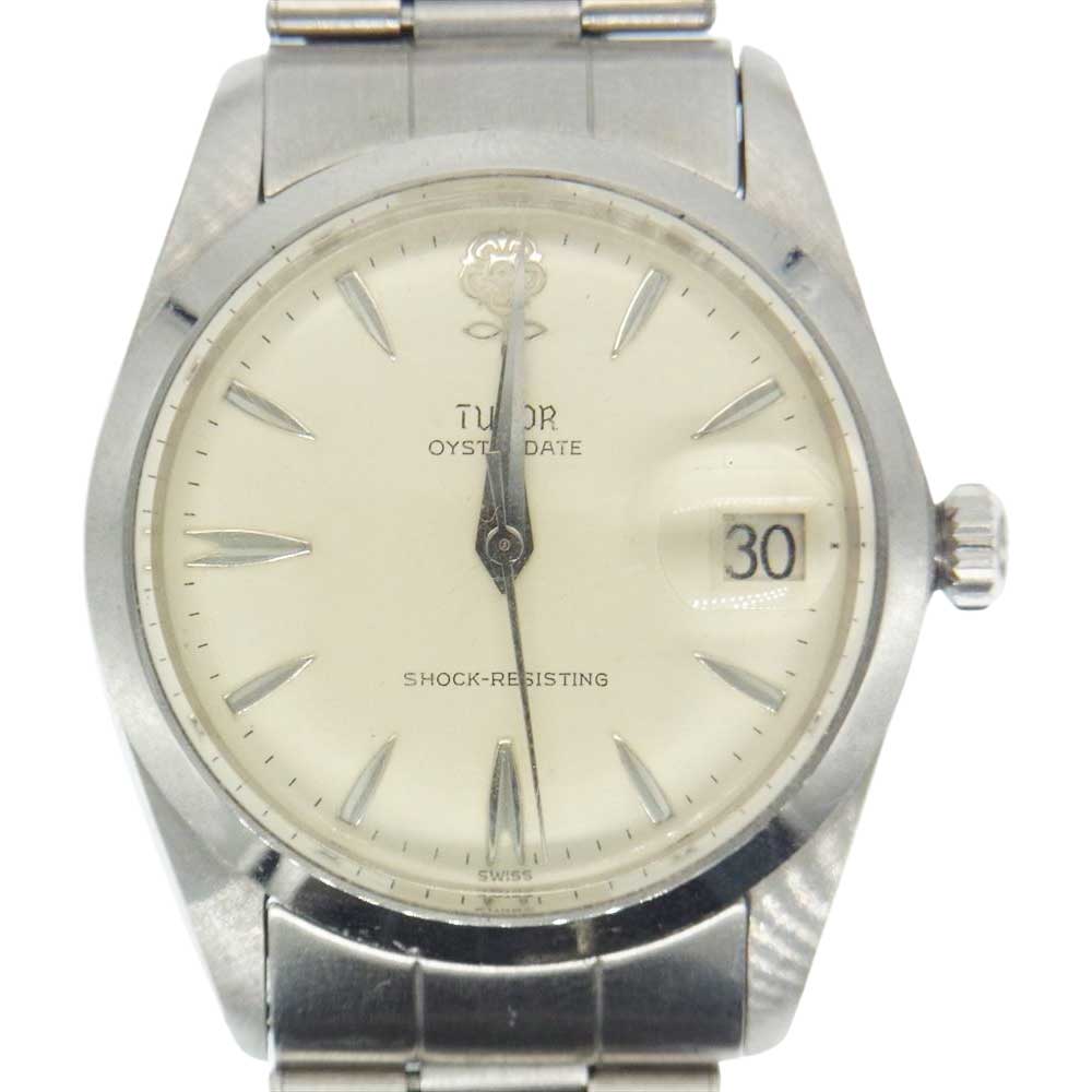 TUDOR チュードル 7962 60s オイスターデイト デカ薔薇 リストウォッチ 手巻 腕時計 シルバー系【中古】