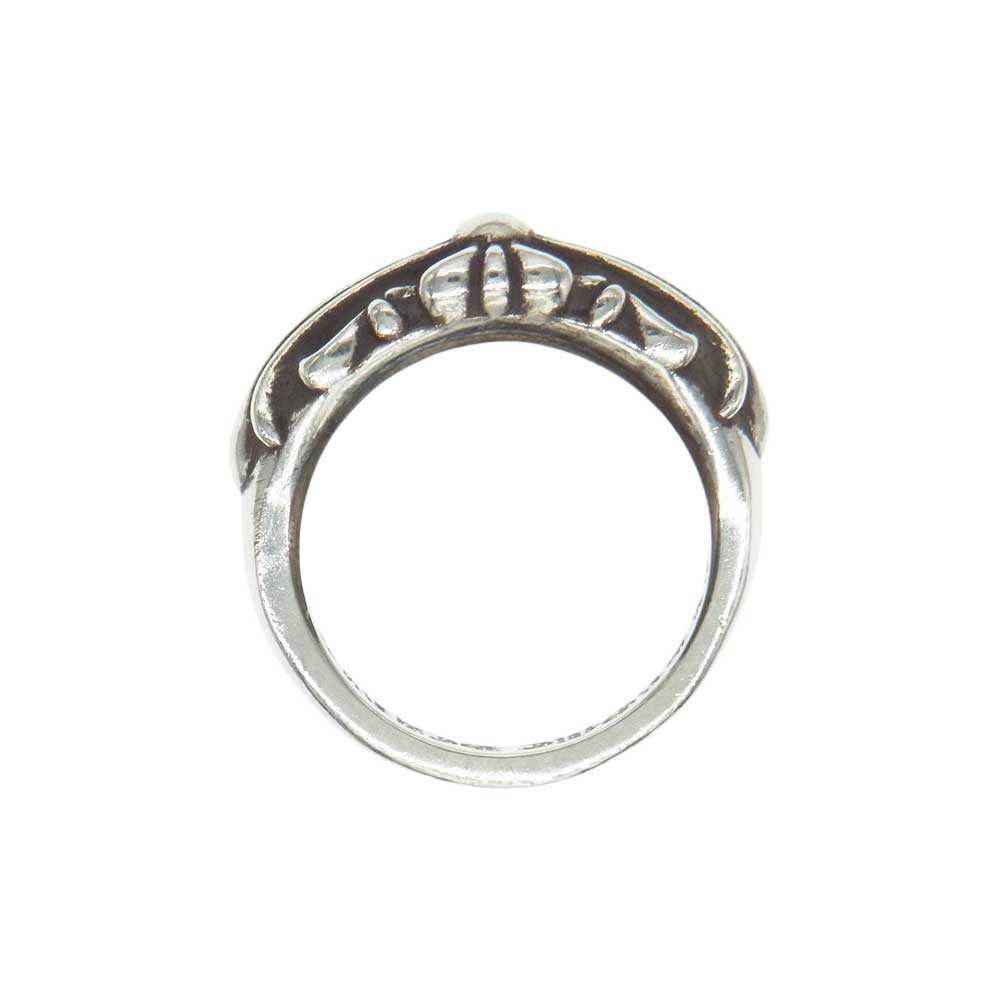 CHROME HEARTS クロムハーツ（原本有） クラシック ベイビー フローラル クロス リング シルバー系 ９号程度【中古】