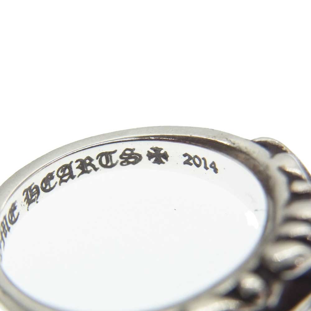 CHROME HEARTS クロムハーツ（原本有） クラシック ベイビー フローラル クロス リング シルバー系 ９号程度【中古】