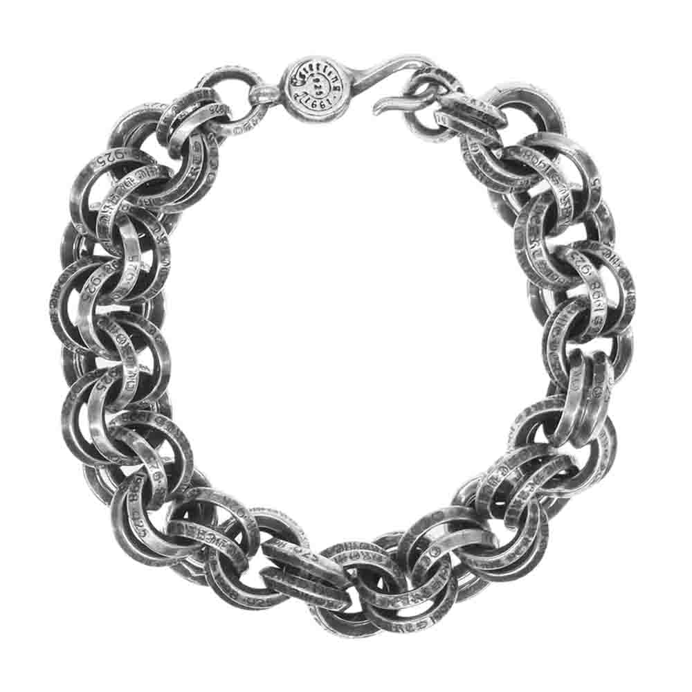CHROME HEARTS クロムハーツ（原本無） Double B Ring Bracelet ダブル B リング ブレスレット【中古】