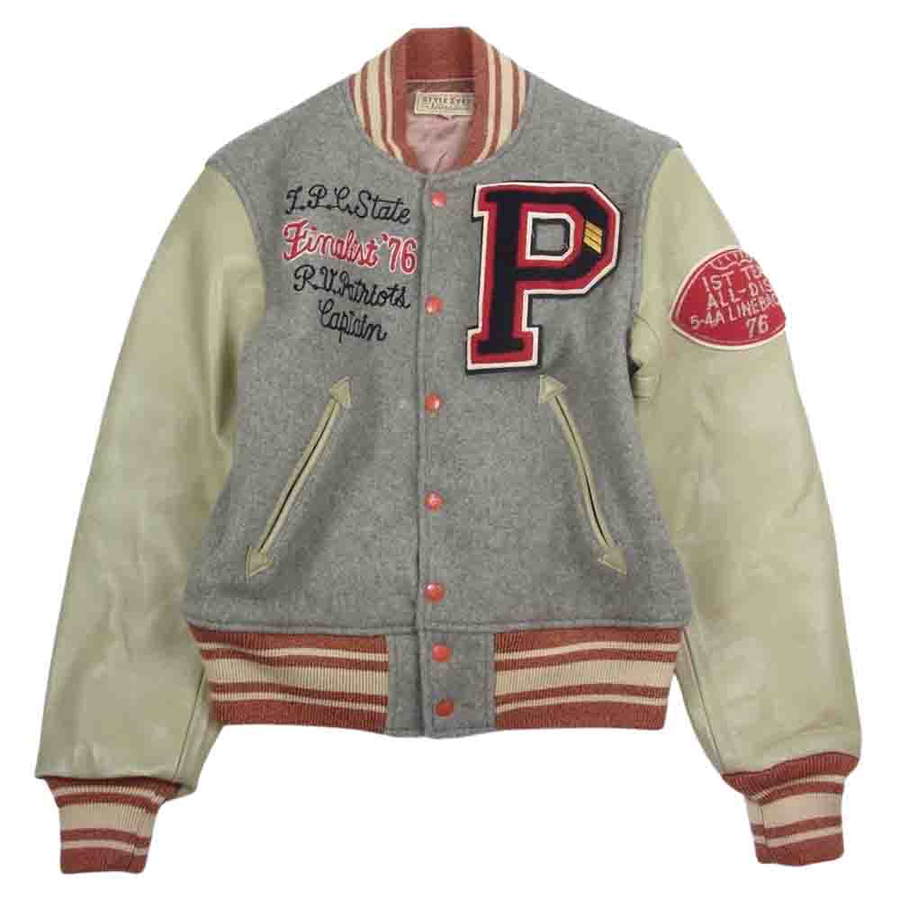 STYLE EYES スタイルアイズ M16430 WOOL MELTON AWARD JACKET スタジャン ウールメルトン アワードジャケット 東洋エンタープライズ ベージュ系 38【中古】