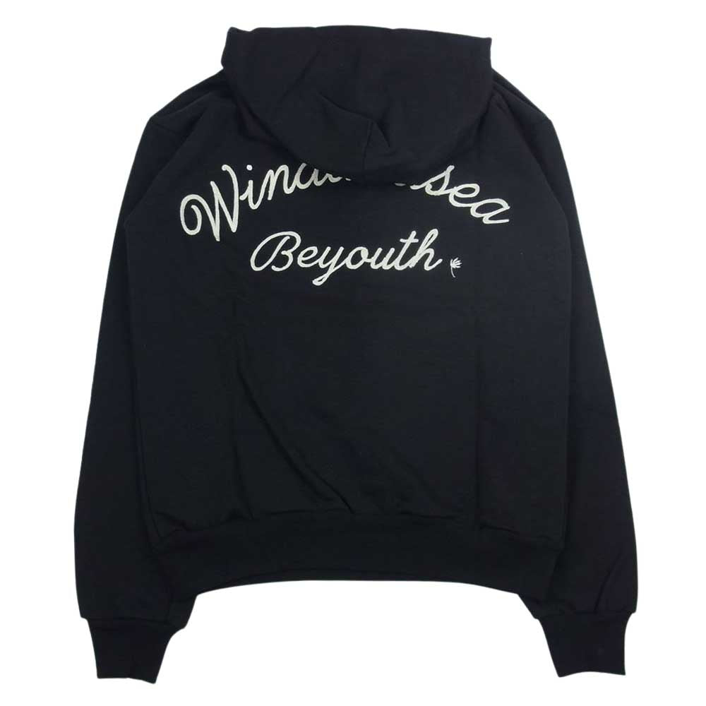WIND AND SEA ウィンダンシー 22SS  WDS-BYT-RS-04 × RON LOUIS WIND AND BEYOUTH Hoodie ロン ルイス プルオーバー スウェット パーカー ブラック系 S【極上美品】【中古】