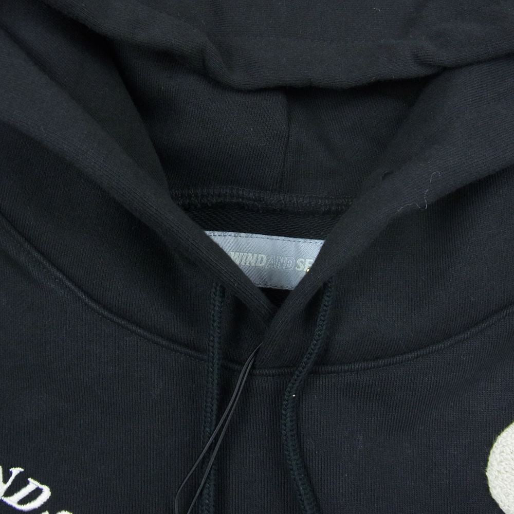 WIND AND SEA ウィンダンシー 22SS  WDS-BYT-RS-04 × RON LOUIS WIND AND BEYOUTH Hoodie ロン ルイス プルオーバー スウェット パーカー ブラック系 S【極上美品】【中古】