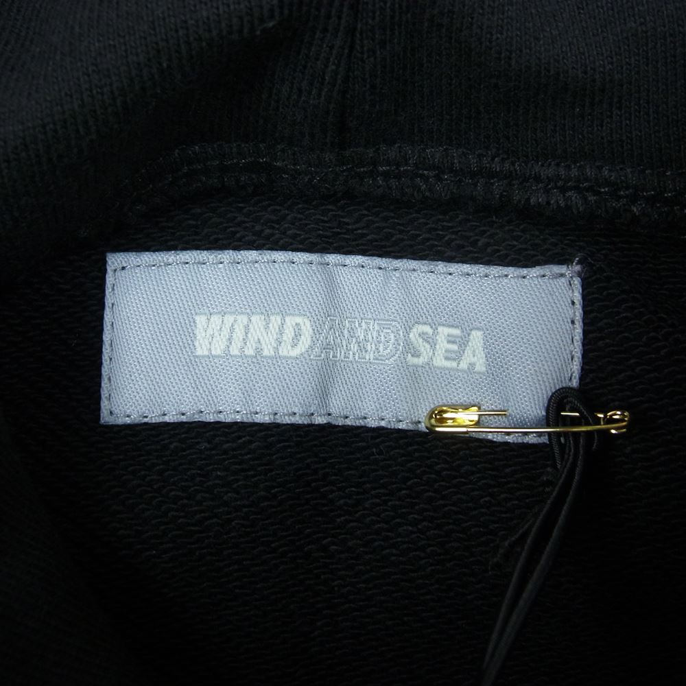 WIND AND SEA ウィンダンシー 22SS  WDS-BYT-RS-04 × RON LOUIS WIND AND BEYOUTH Hoodie ロン ルイス プルオーバー スウェット パーカー ブラック系 S【極上美品】【中古】