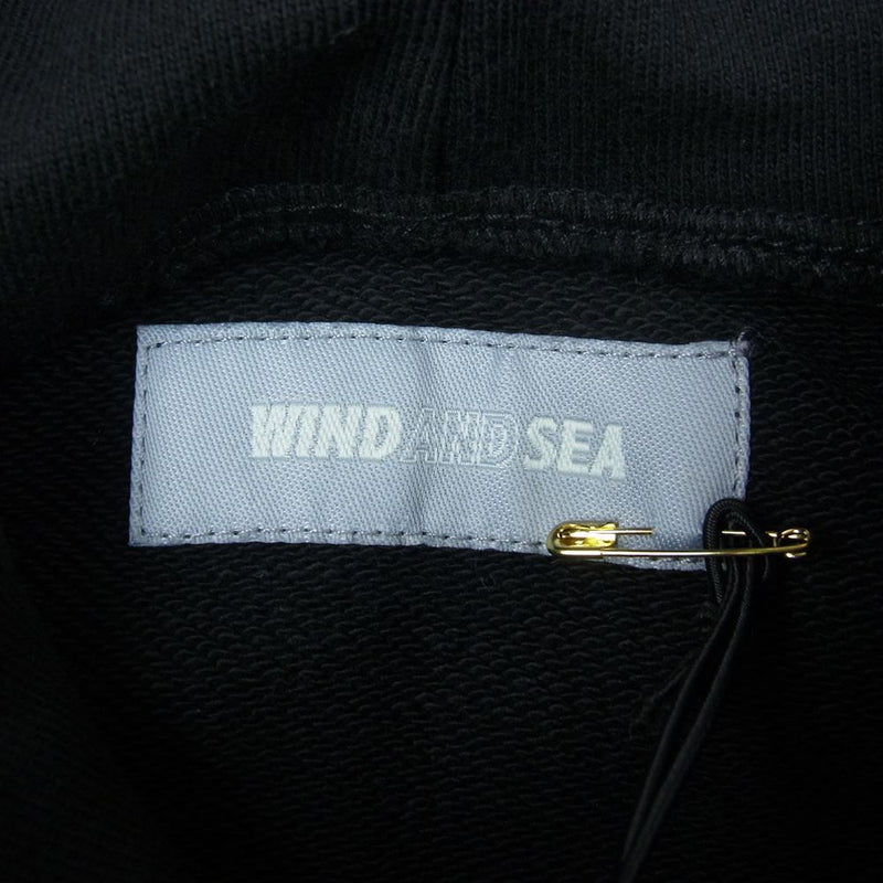 WIND AND SEA ウィンダンシー 22SS WDS-BYT-RS-04 × RON LOUIS WIND AND BEYOUTH Hoodie  ロン ルイス プルオーバー スウェット パーカー ブラック系 S【極上美品】【中古】