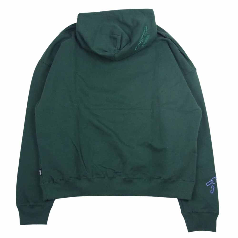 HYSTERIC GLAMOUR ヒステリックグラマー × genzai Sagara Collage Hoodie プルオーバー スウェット パーカー グリーン系 M【新古品】【未使用】【中古】