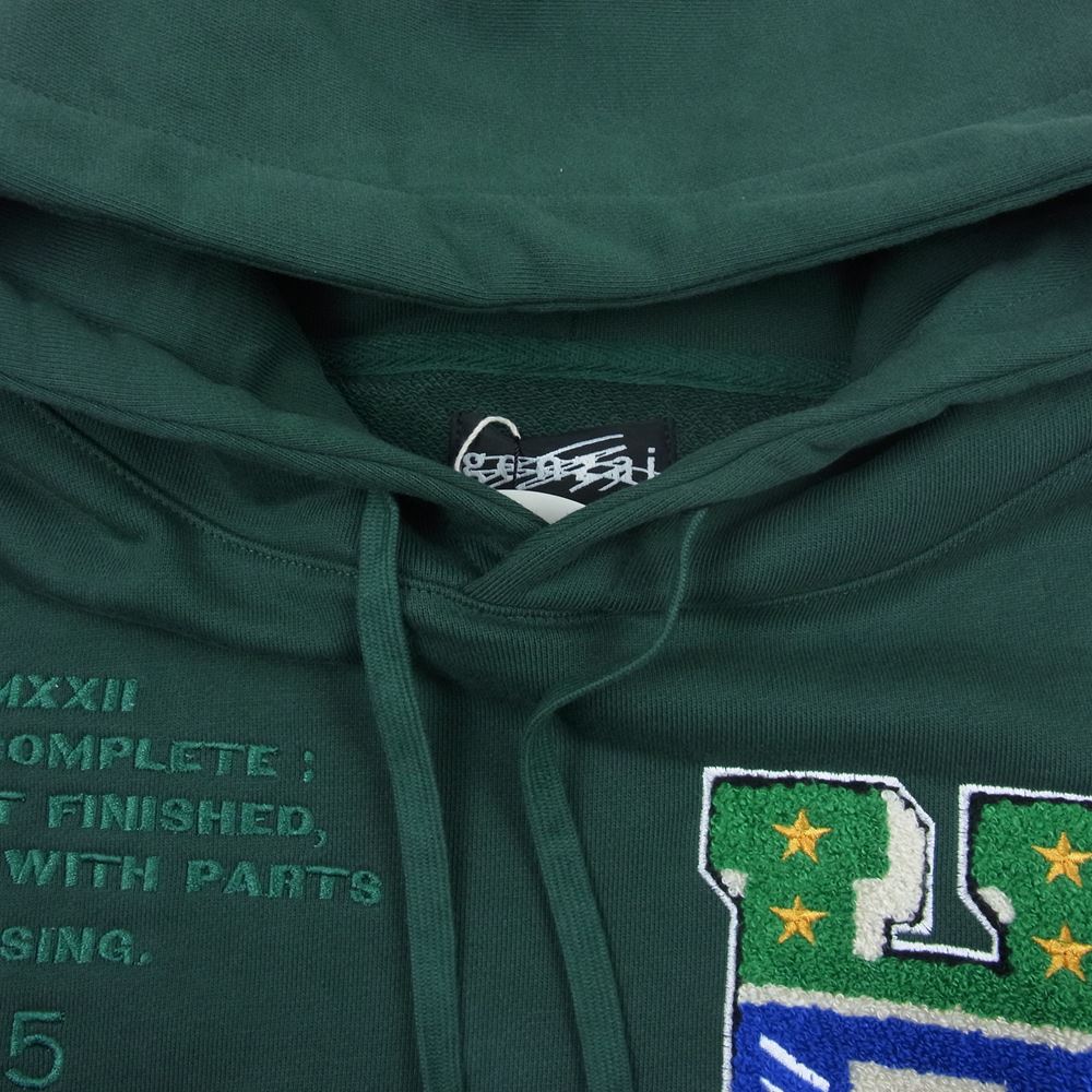 HYSTERIC GLAMOUR ヒステリックグラマー × genzai Sagara Collage Hoodie プルオーバー スウェット パーカー グリーン系 M【新古品】【未使用】【中古】