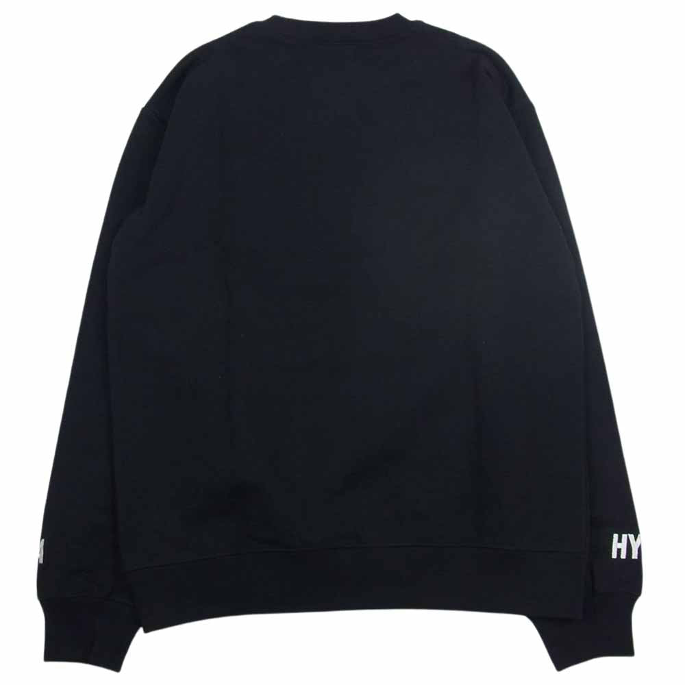 HYSTERIC GLAMOUR ヒステリックグラマー WDS-C-HYS-23-AP-Q1-17 × WIND AND SEA ウィンダンシー CREW NECK SWEAT クルー ネック スウェット ブラック系 M【極上美品】【中古】