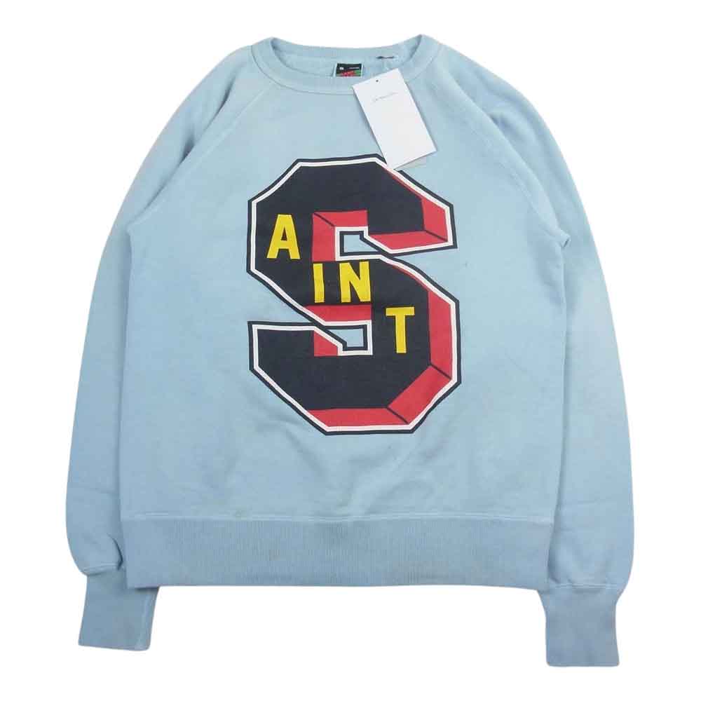 セントマイケル 22AW  DT SWT SHIRT ST クルーネック スウェット ブルー系 S【新古品】【未使用】【中古】