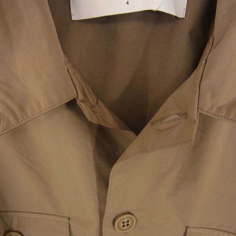 CURLY カーリー ポリエステル ナイロン 長袖 シャツ ベージュ系 4【中古】