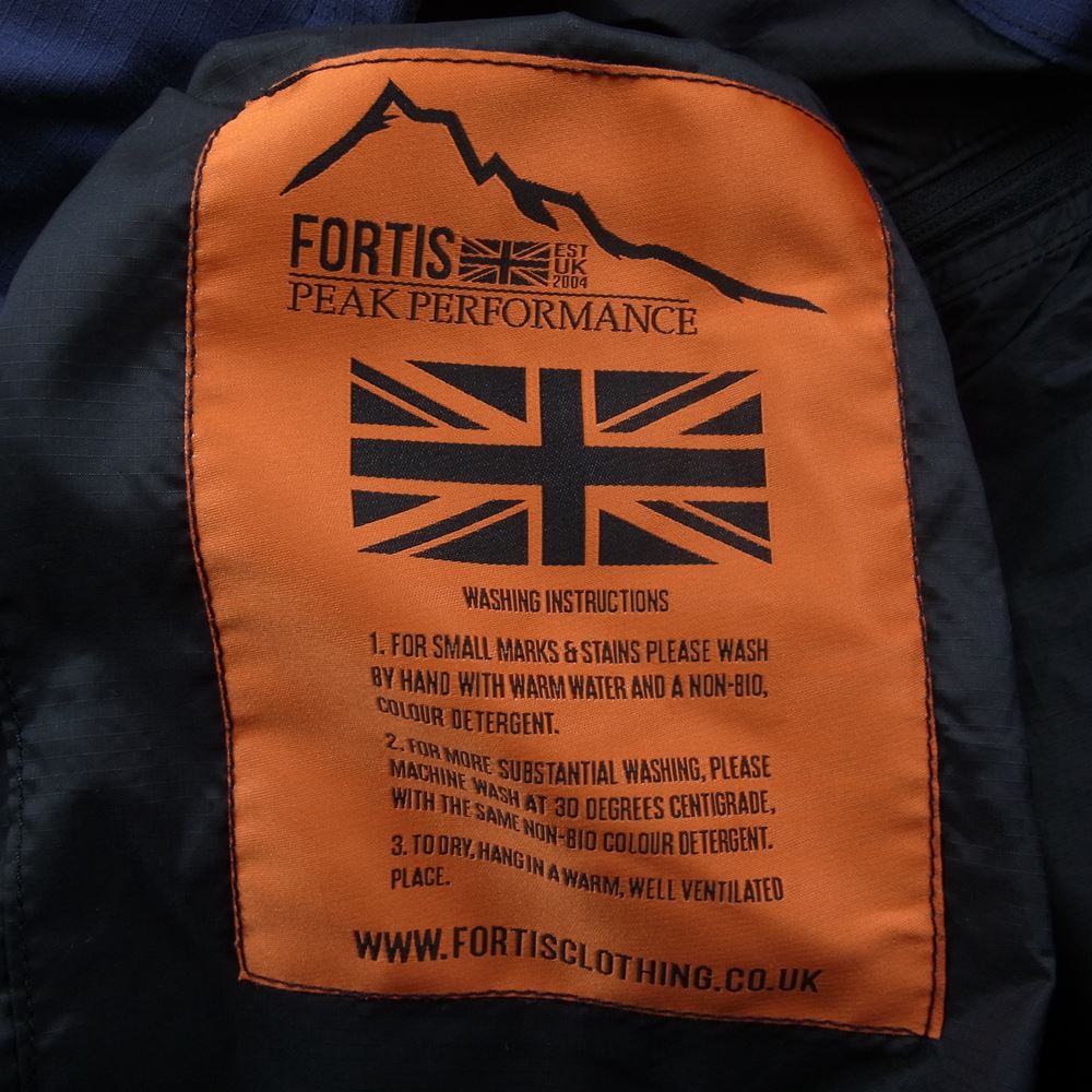 FORTIS フォルティス リップストップ ミリタリー ジャケット ネイビー系 S【中古】