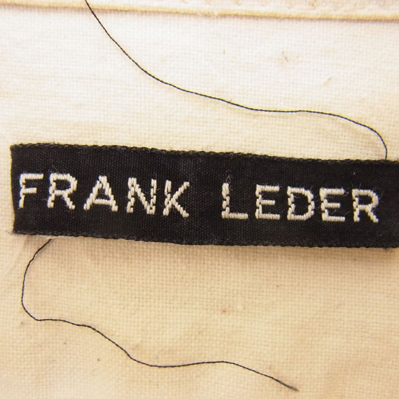 FRANK LEDER フランクリーダー ベッドリネン コットン 長袖 シャツ オフホワイト系 M【中古】