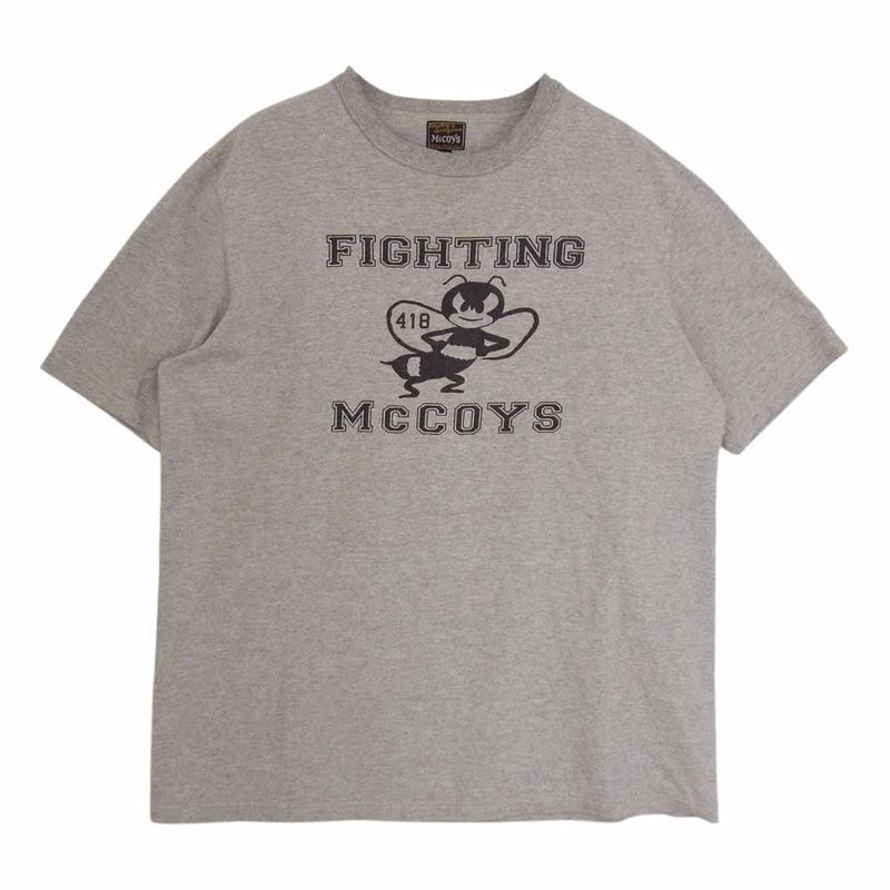 The REAL McCOY'S ザリアルマッコイズ fighting mccoys Tシャツ グレー系 XL【中古】